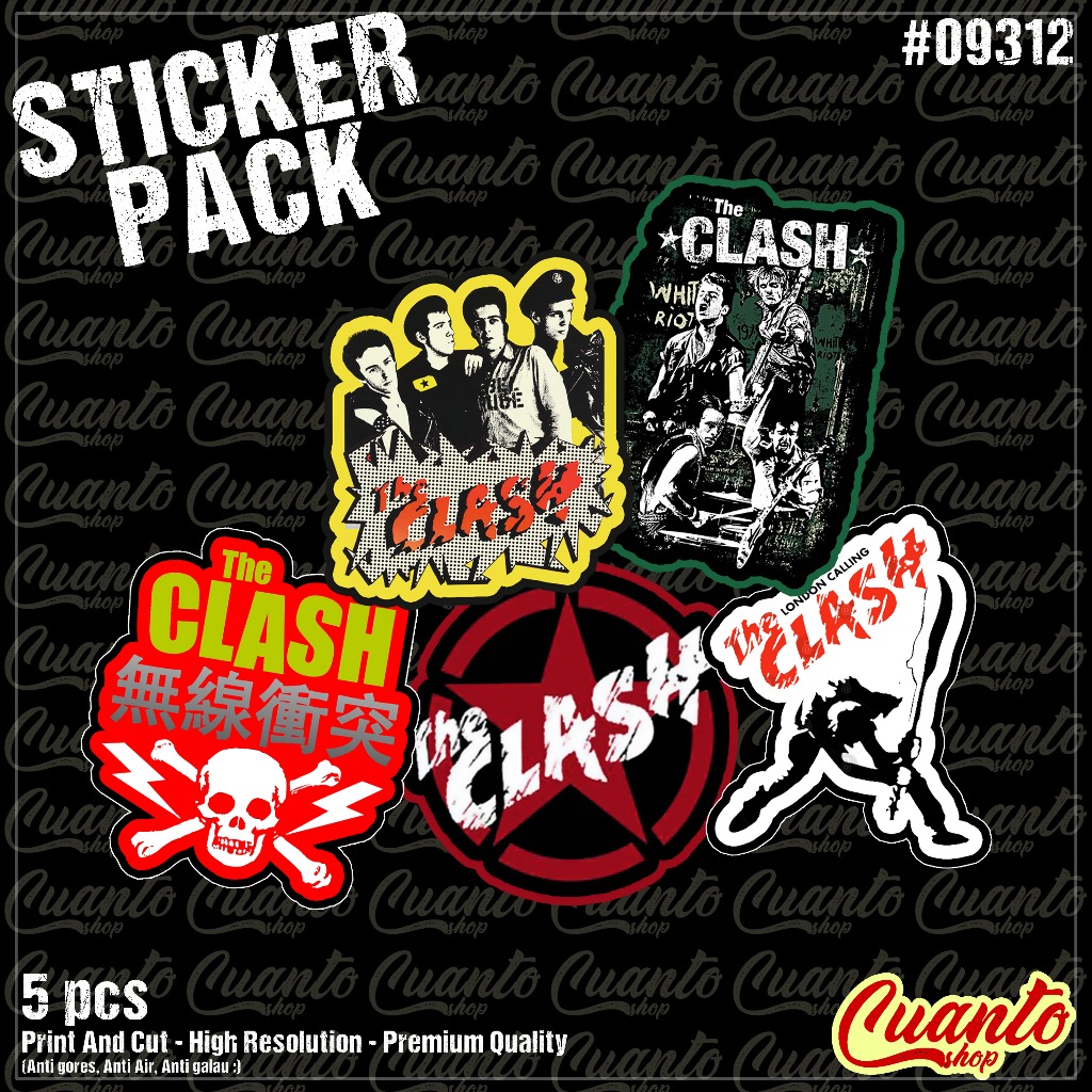 สติ๊กเกอร์ CLASH STICKER/PUNK ROCK LEGEND BAND STICKER