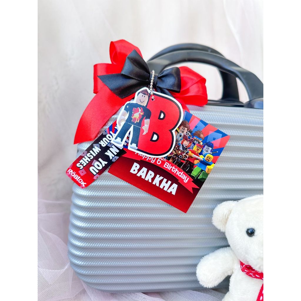 3 in 1 - Ro Blox - การ์ดขอบคุณวันเกิด / การ์ดขอบคุณวันเกิด / การ์ดแท็กของที่ระลึก / ขัดขวาง