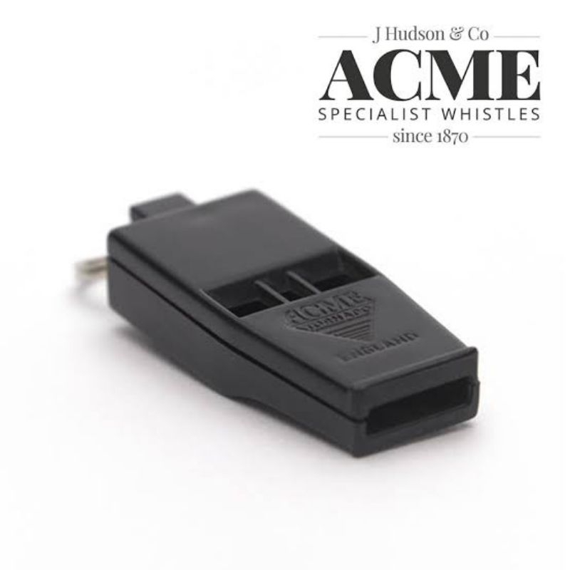 Hitam Acme Tornado นกหวีดสีดําความปลอดภัยกลางแจ้ง Survival Whistle Acme Tornado 636