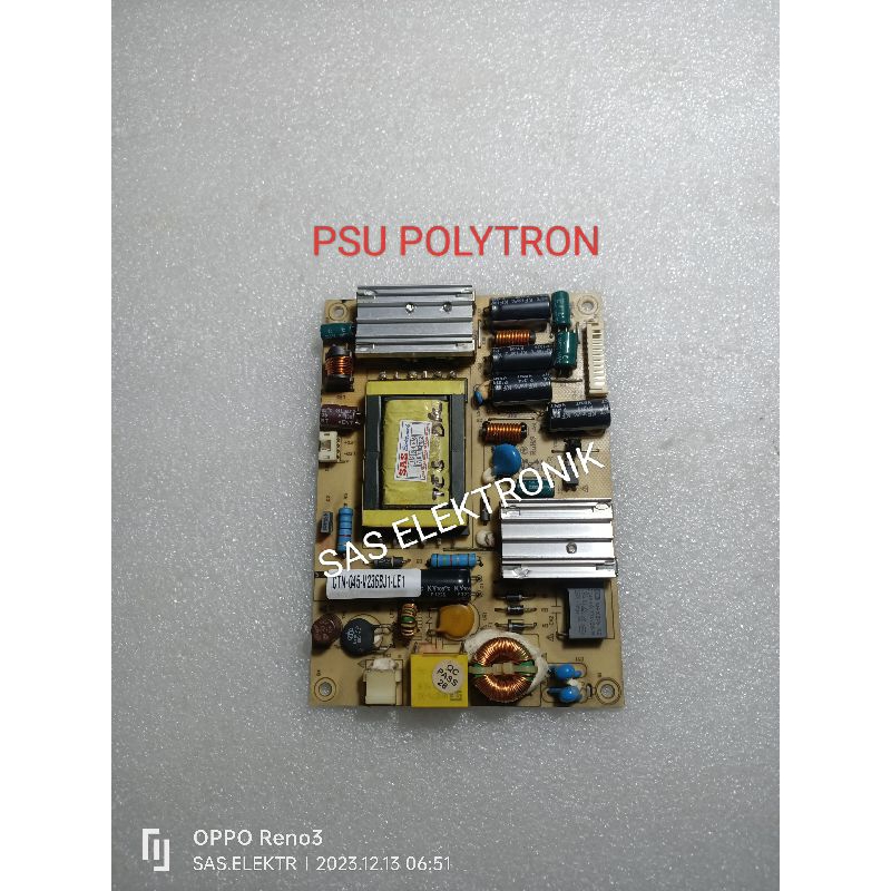 Psu POWER SUPPLY POLYTRON LED TV REGULATOR 24 INCH PLD-24D300 PLD-24D301 PLD-24D303