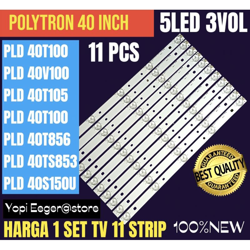 POLYTRON 40 INCH LCD LED TV BACKLIGHT PLD40T100- PLD40V100-PLD40T105-PLD40T856-PLD40TS853 POLYTRON 4