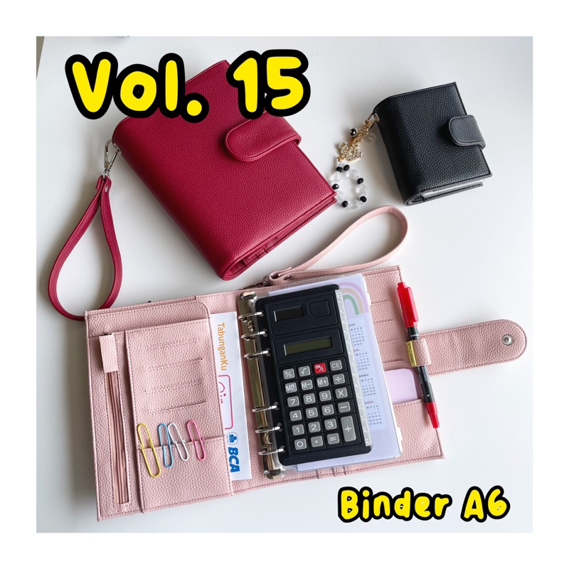 [ VOL 15 BINDER A6 ] เครื่องผูกหนังสังเคราะห์ระดับพรีเมียมโดย yumeproject