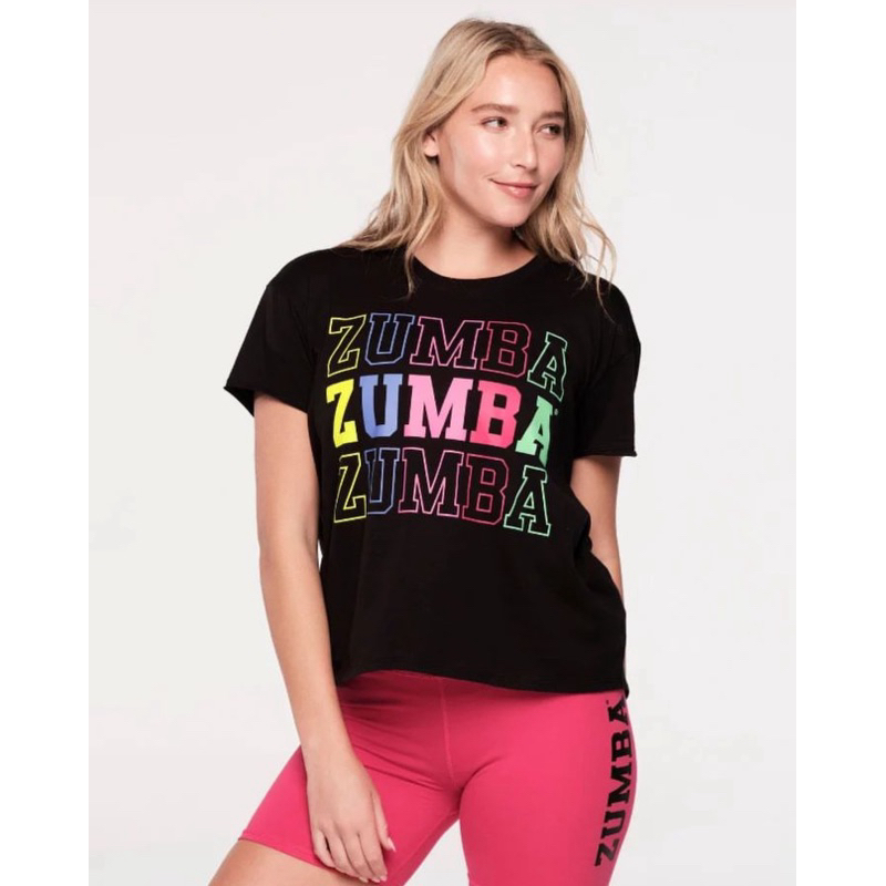 Zumba เสื้อยืด เสื้อกีฬา พิมพ์ลาย ZUMBA-UNISEX KZ ILZ LIST