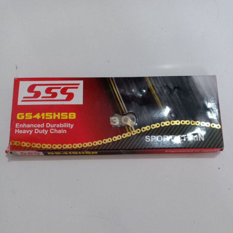 โซ่ sss สีทอง 415+110hsb,415+130t hsb, 415+130t hsbt เดิม ss