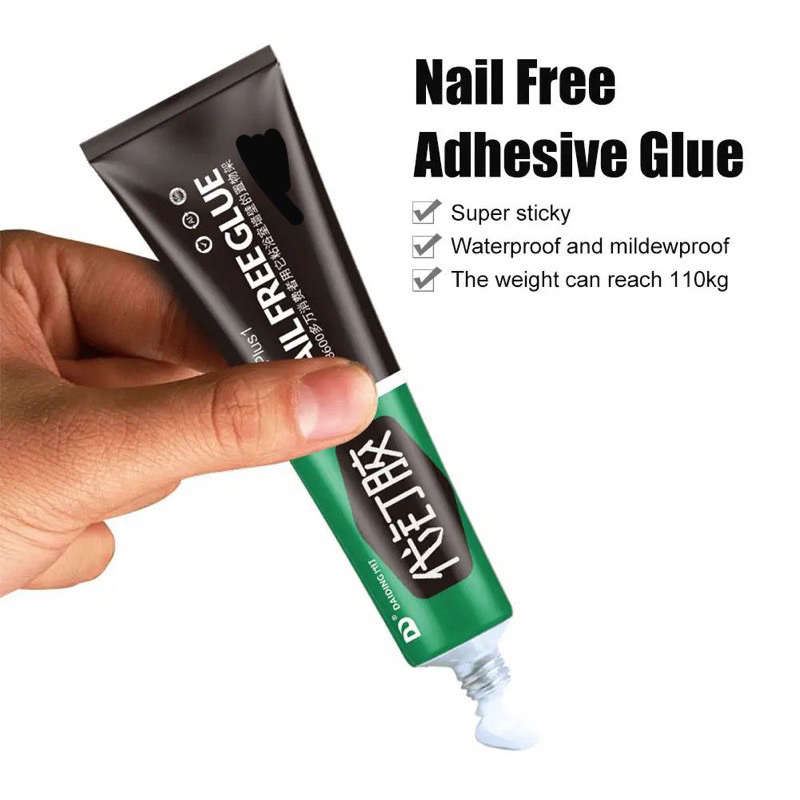 (PAP) ADHESSIVE GLUE WALL NAIL REPLACEMENT GLUE/SCRUP NAIL REPLACEMENT GLUE NO MORE NAIL 60 GRAM/NAI