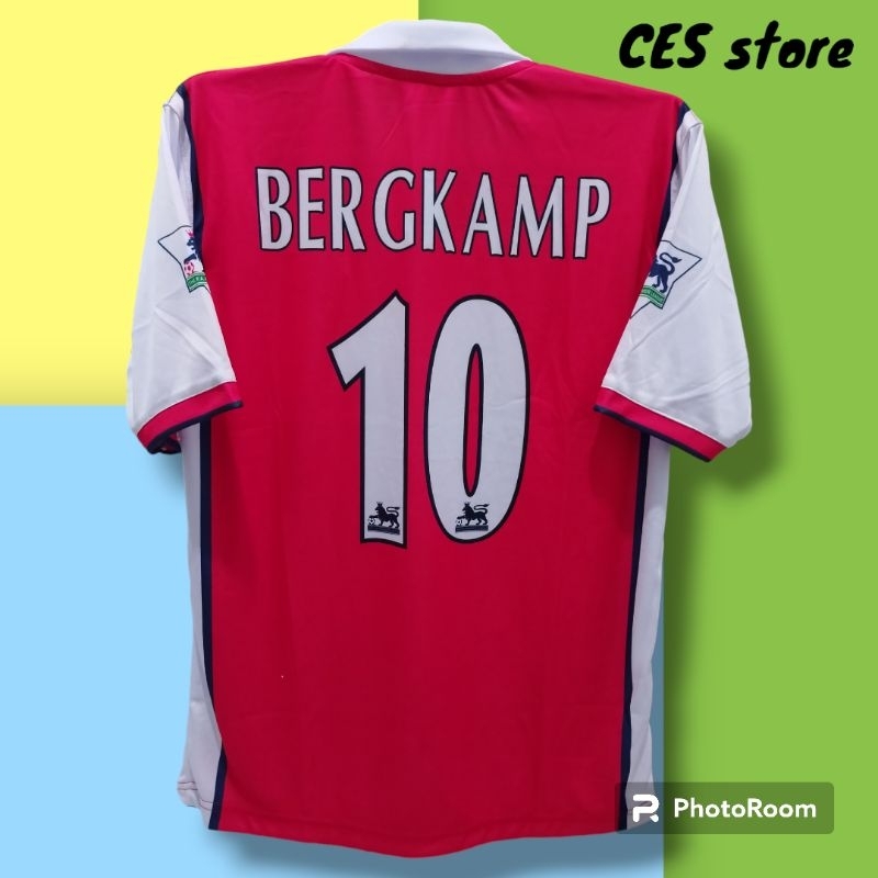 Arsenal home 99/2000 เสื้อกีฬาฟุตบอล Henry bergkamp