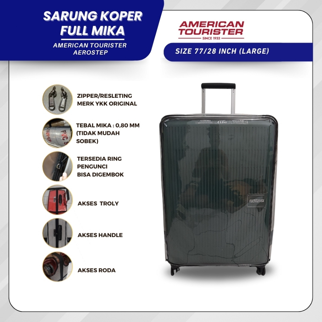 Reborn LC - ผ้าคลุมกระเป๋าเดินทาง | ผ้าคลุมกระเป๋าเดินทาง Fullmika Special American Tourister Aerost