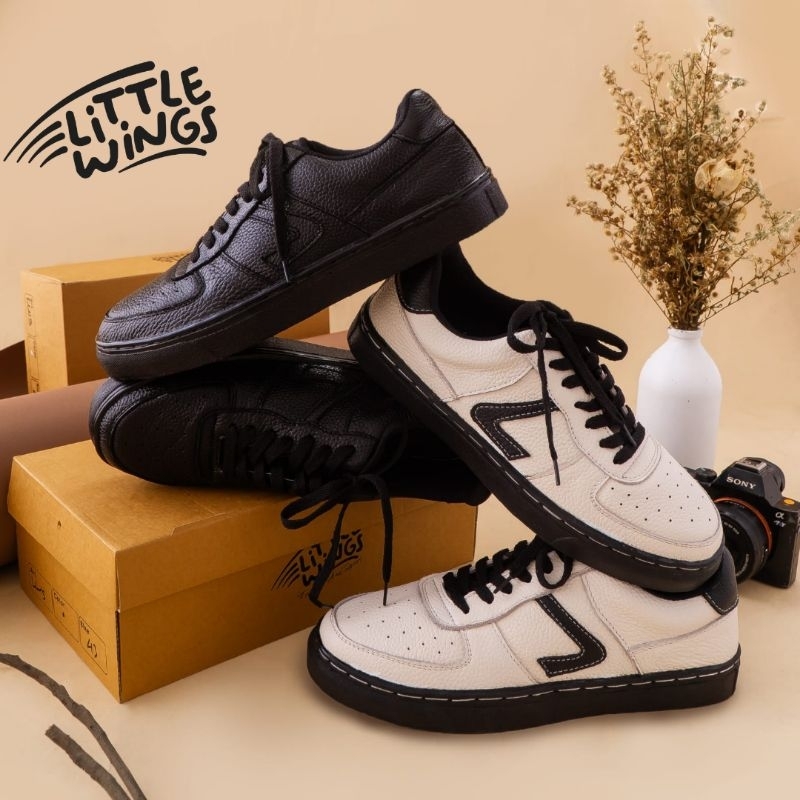 รองเท้าผ้าใบลําลองผู้ชายรองเท้าทําจากหนังแท้ Sport Littlewings