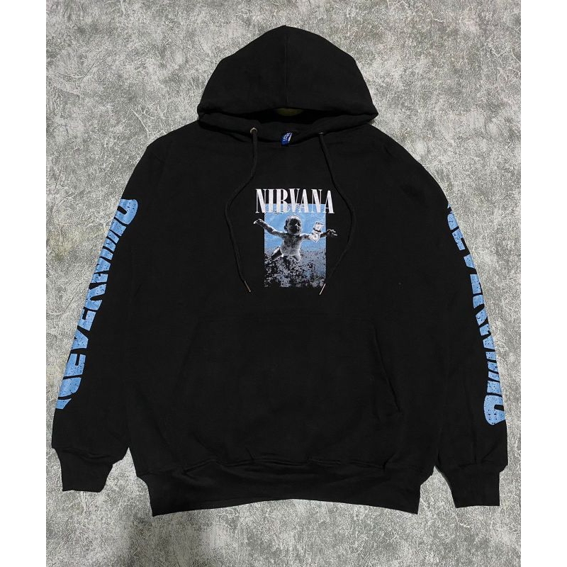 H&m NIRVANA BABY BLUE HOODIE