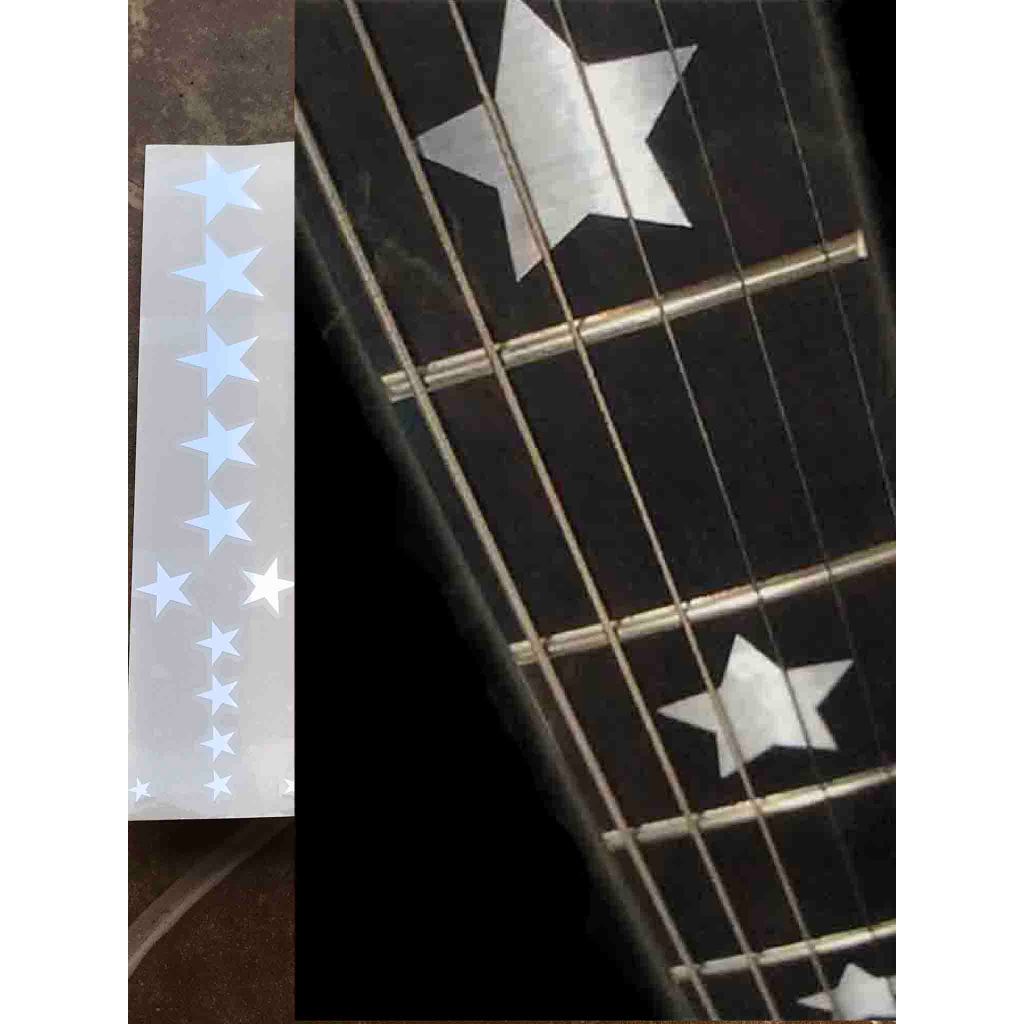 Bintang สติกเกอร์ Inlay Fingerboard กีตาร์เบส Fretboard Acoustic ไฟฟ้าคลาสสิก Nyon กีตาร์พื้นบ้าน