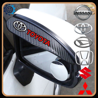 2Pcs Pelindung Kaca Spion Mobil PVC Carbon Talang Air Spion Mobil Topi Penahan Pelindung Air Spion Toyota avanza rush