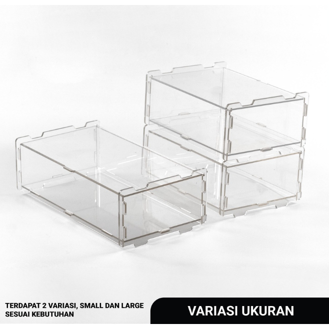 ACRYLIC COSMETIC BOX / TRANSPARENT ACRYLIC / MULTIPURPOSE