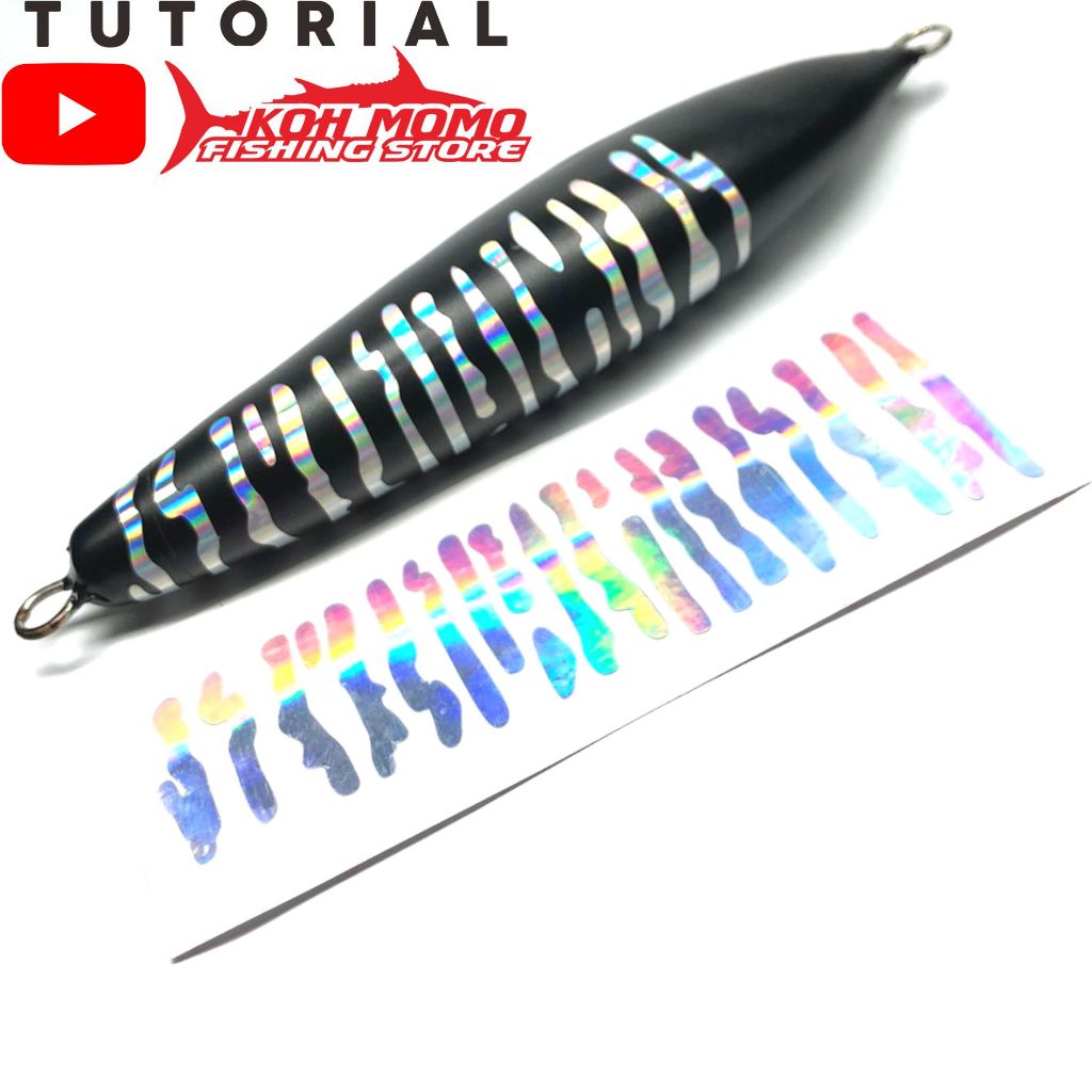 สติ๊กเกอร์โฮโลแกรมเหยื่อ popper stickbait