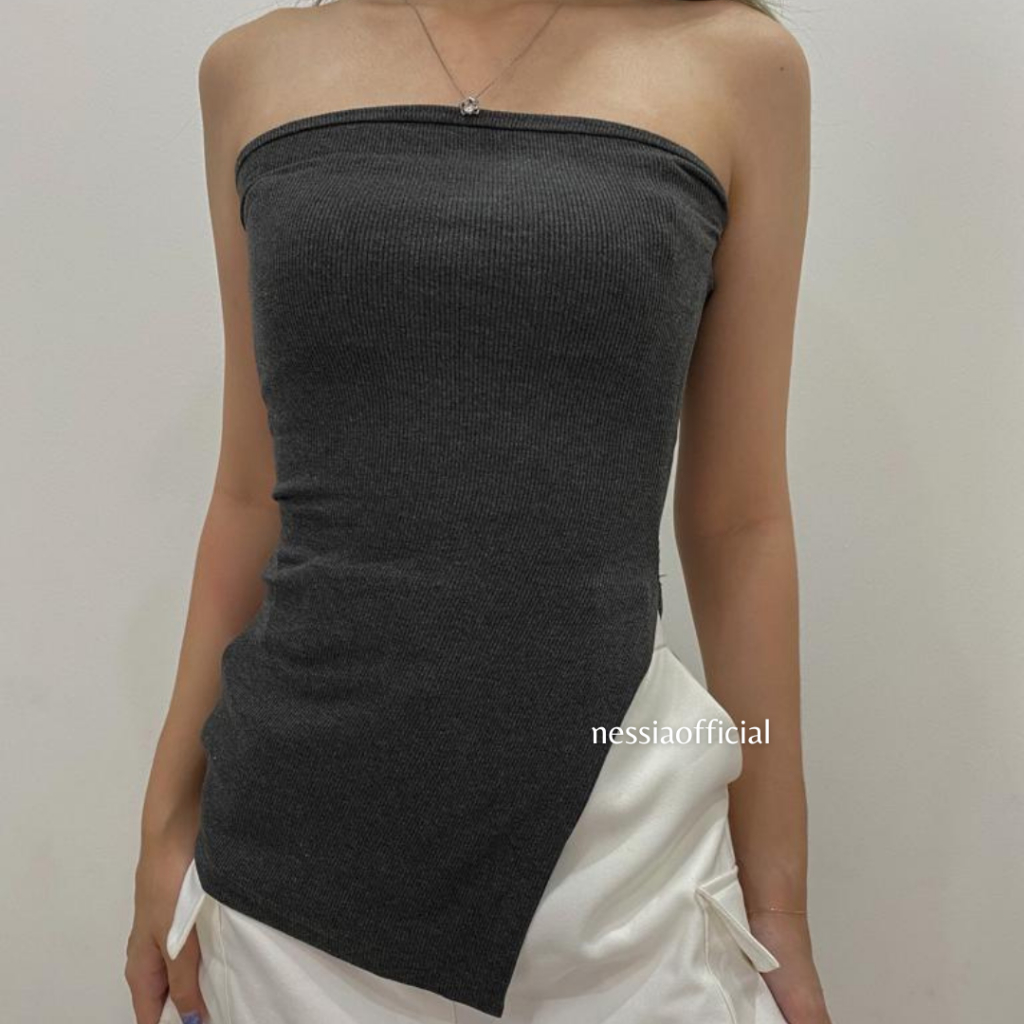 NESSIA - Betty Tube Womens Knit Top - Womens Tube Top / Womens Tube Top