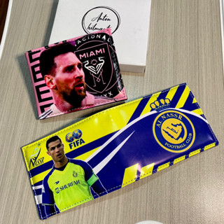 AHLmn Childrens Wallet พิมพ์ทีมโปรดและดาราฟุตบอล Ronaldo Mes…