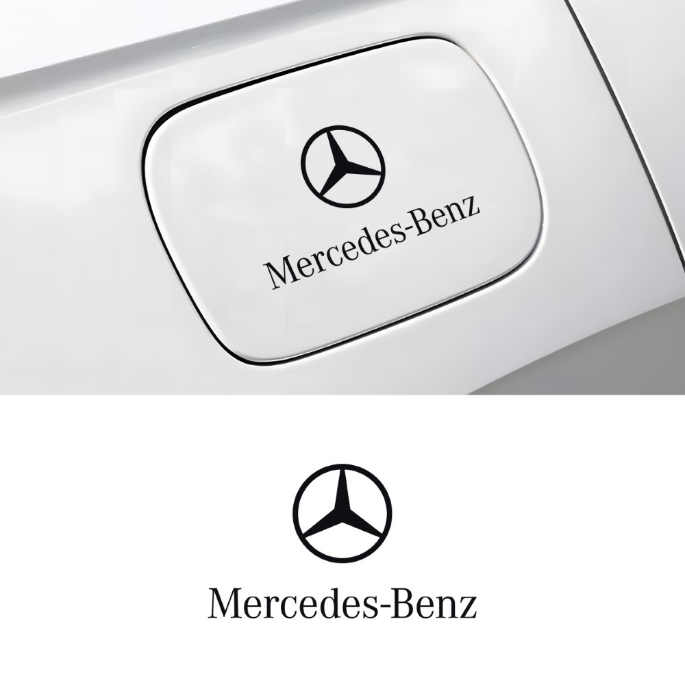 Mercedes-benz สติ๊กเกอร์ติดฝาถังน้ํามัน สติ๊กเกอร์ติดตัวรถ