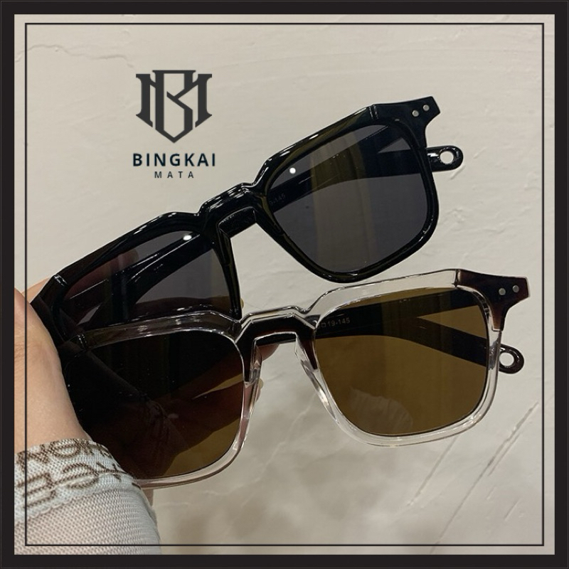 HITAM A04 แว่นกันแดดสไตล์อินเทรนด์สุดเท่ แว่นกันแดด BM-WW008 แว่นกันแดดผู้หญิงสไตล์แฟชั่น