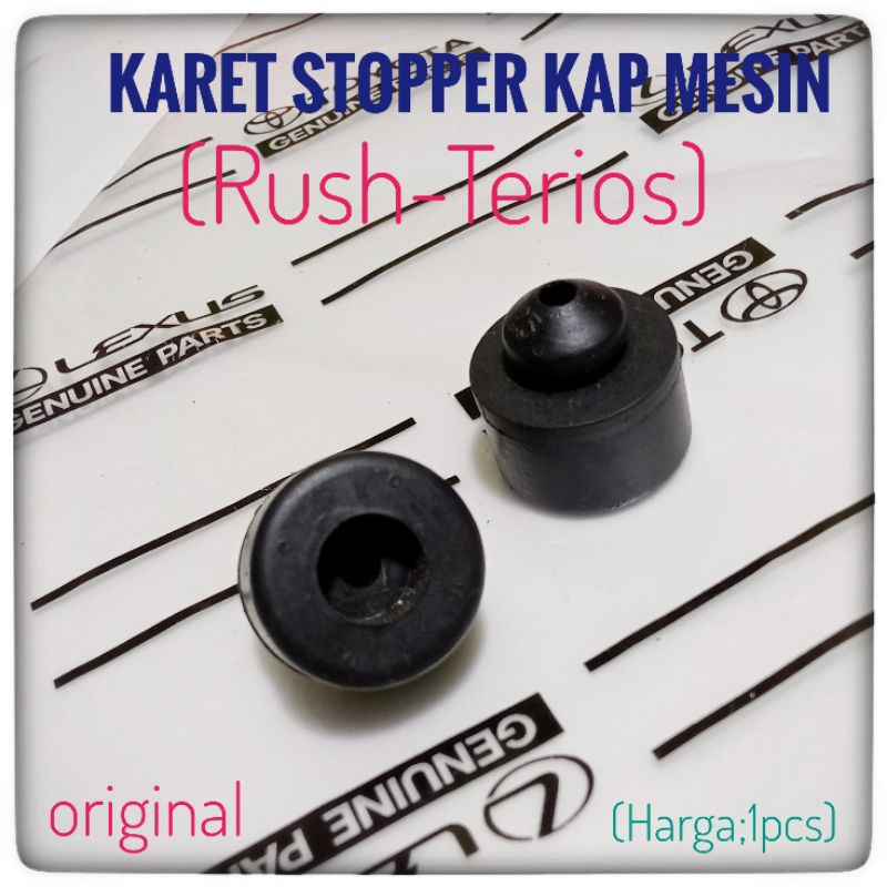 MESIN Rush Terios 2006 Up Hood Stopper ยาง Rush Terios เครื่องยนต์ Hood Retainer ยาง Rush Terios Ori