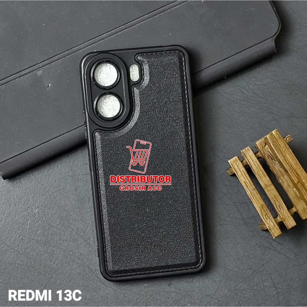 POCO C65 CASE LEATHER PRO CASE BLACK POCO C65