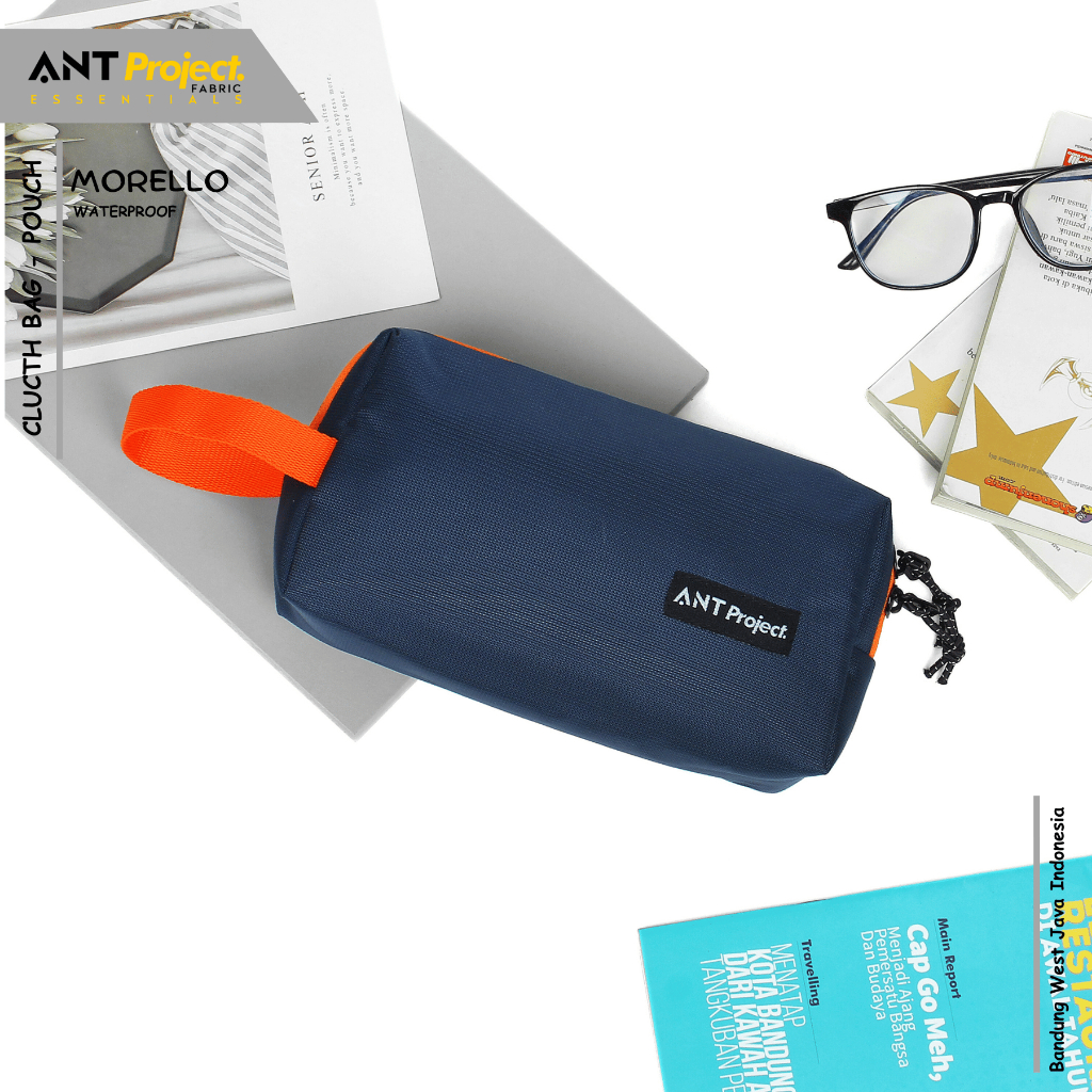 ANT PROJECT - PORTICO Pouch Bag - NAVY - Clutch - Doppkit