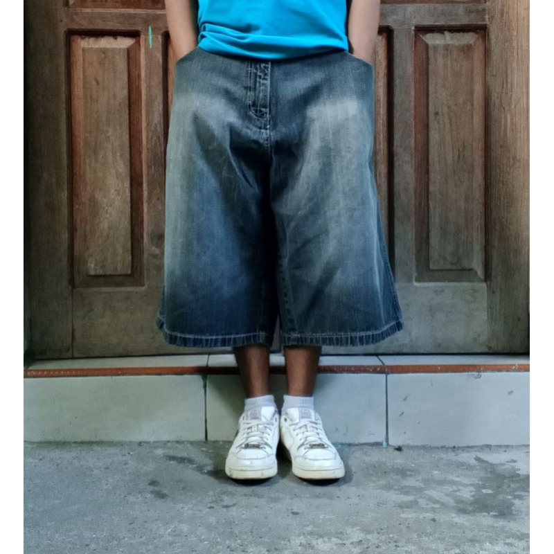 Jorts Vintage y2k Southpole ขนาดใหญ ่ ไม ่ Fubu-Ecko-Jnco-Dogtown