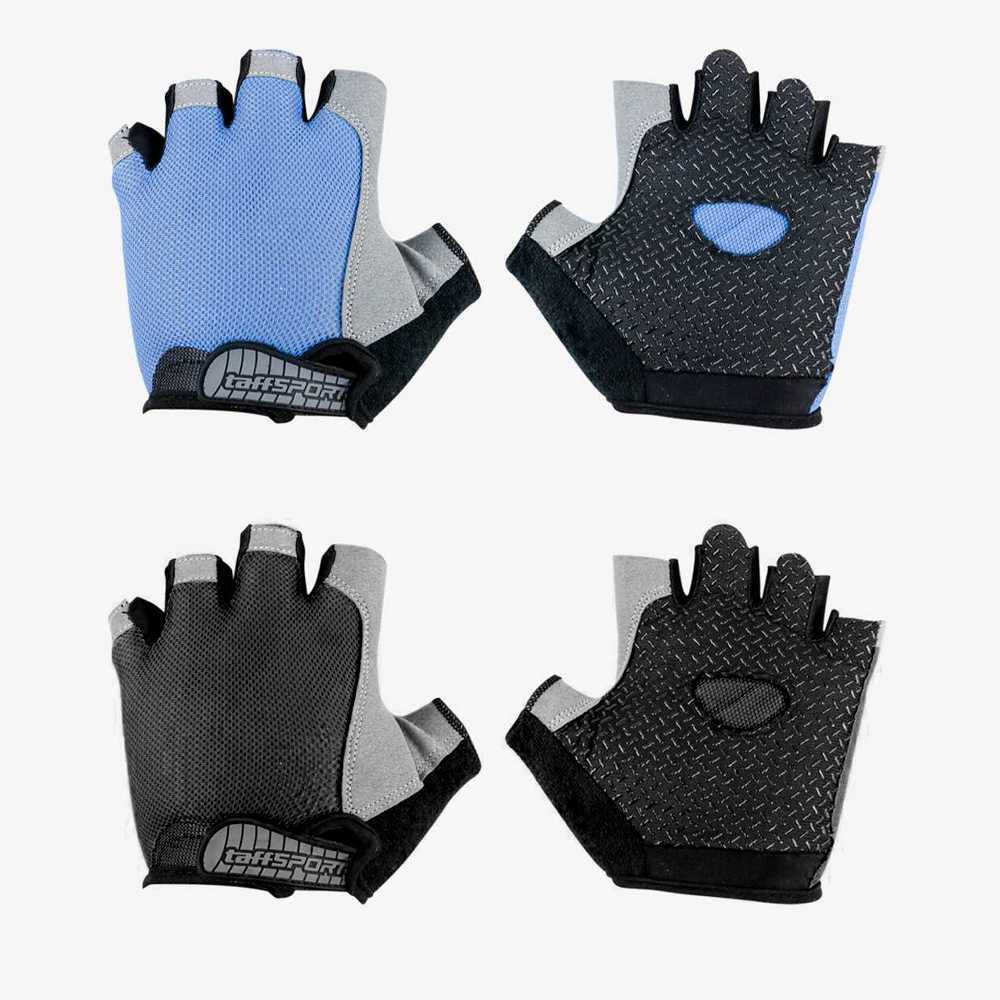 TaffiSPORT Huwai ถุงมือยิมปั่นจักรยานครึ่งนิ้ว