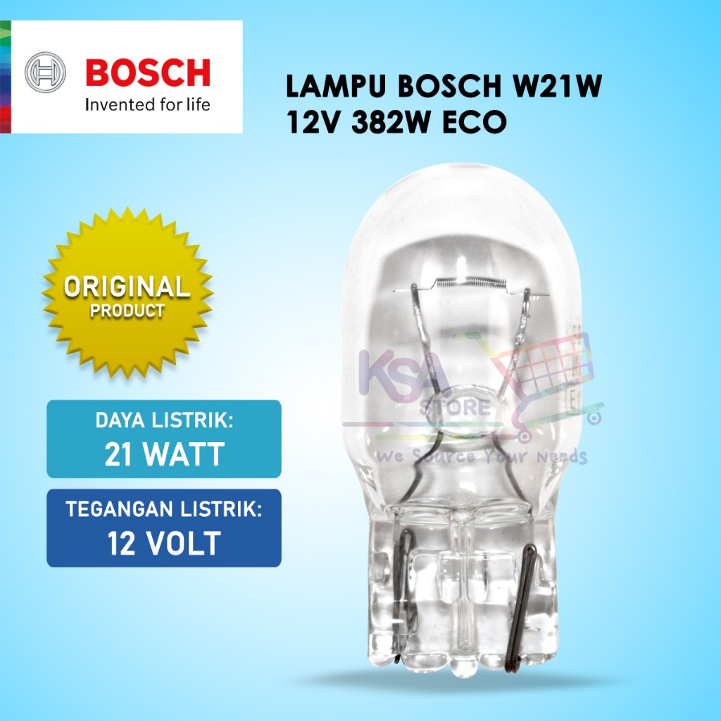 ไฟรถยนต์ AUXILIARY W21W 12V 21W W3x16D (1987302822 FR1)