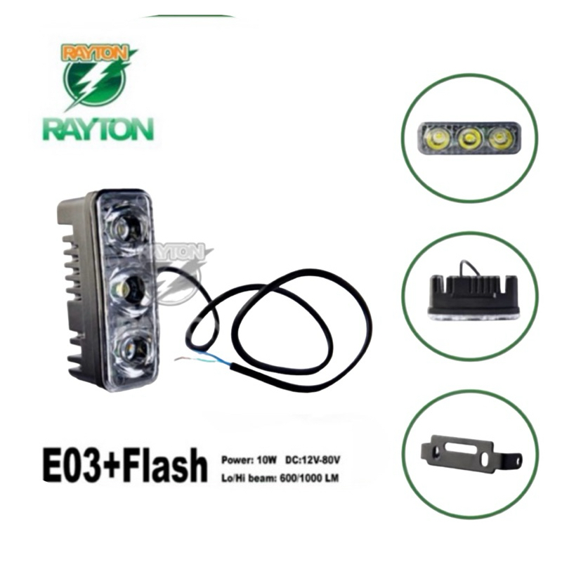 MATA 3-EYE LED SPOTLIGHT / 3-EYE LED SPOTLIGHT RTD E03 + แฟลช