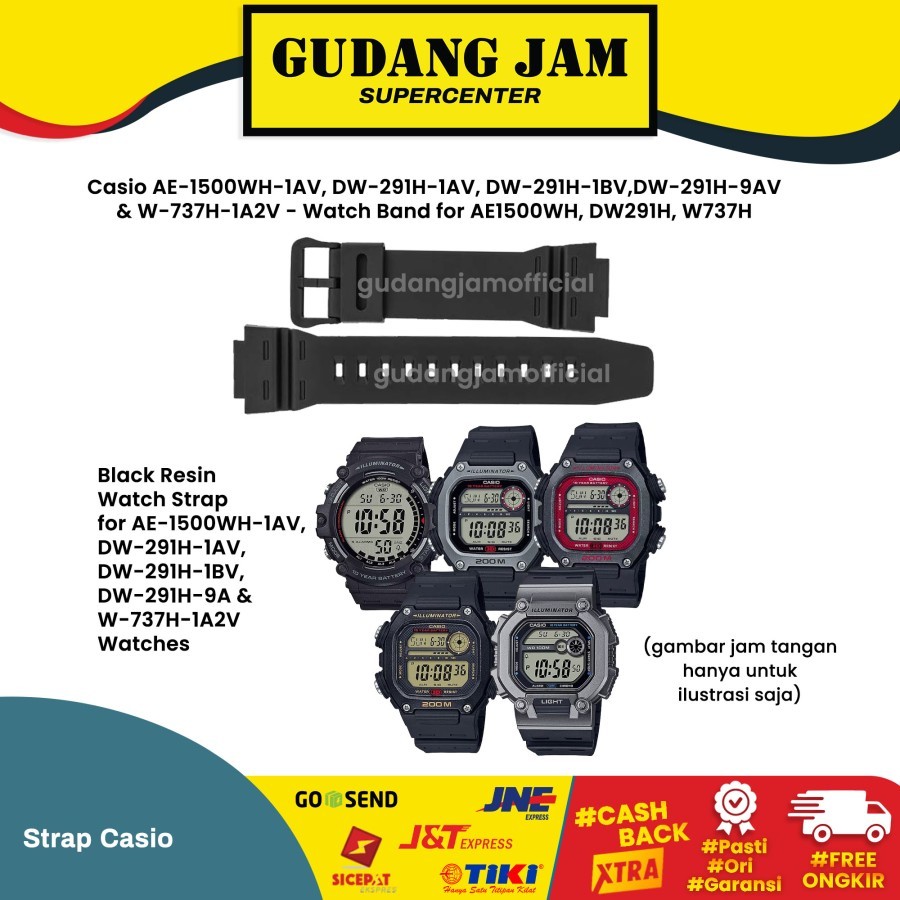 Casio AE-1500WH DW-291H W-737H AE1500WH DW291H สายเดิม