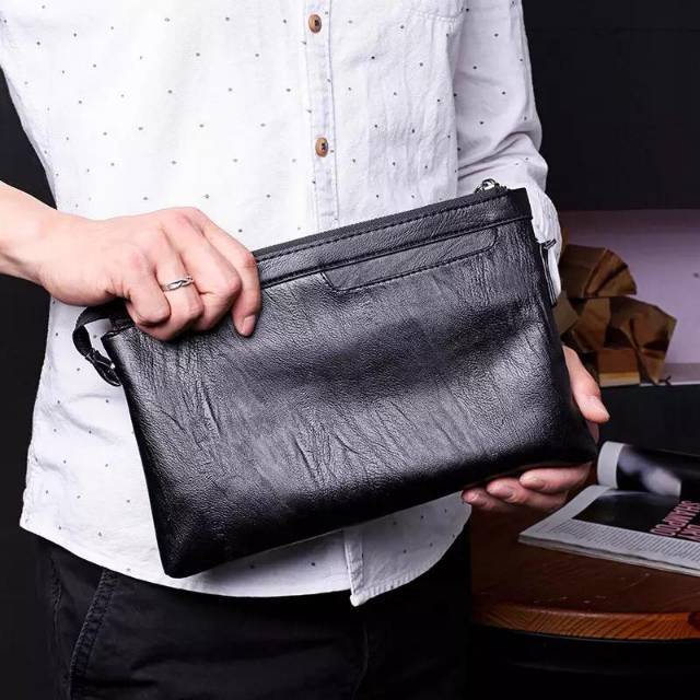 BC01 คลัทช์สําหรับบุรุษและสตรีทําจากหนัง PU พรีเมี่ยม