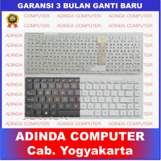 คีย์บอร์ด Asus X442 A442U X442U X442UA A442UF A442UQ A442UR X442UR - สีดํา