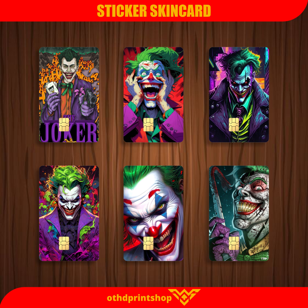 JOKER ATM Sticker สติ๊กเกอร์ ATM ตัวป้องกันการ์ดไวนิล ATM Debit Credit Emoney Flazz สติ๊กเกอร์กันน้ํ