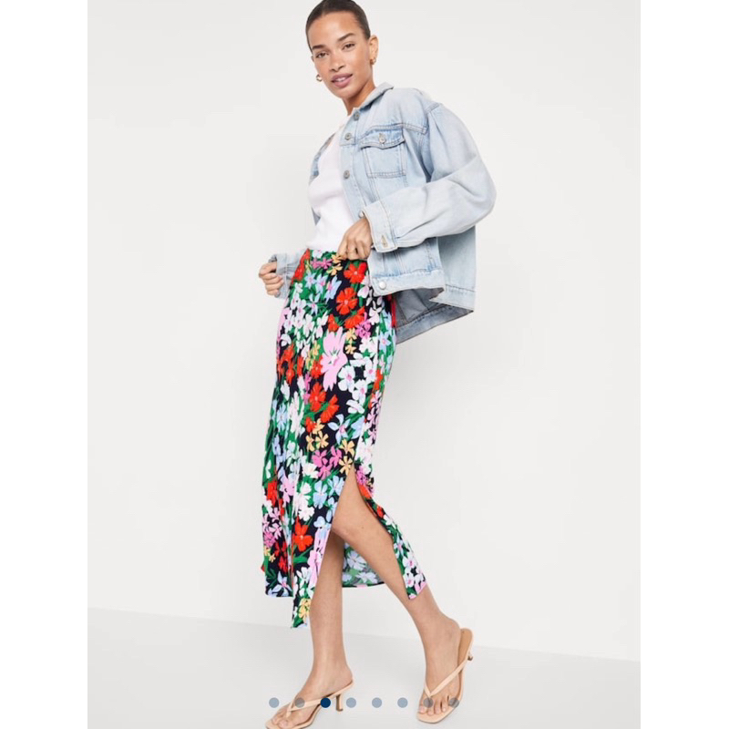 กระโปรง Midi เอวสูง old navy ไซส์ใหญ่