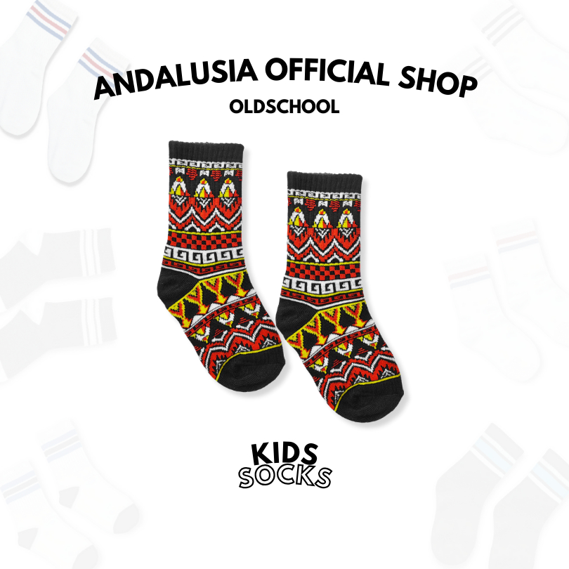 Andalious - Oldschool Kids Tribal Motif Socks - AK102