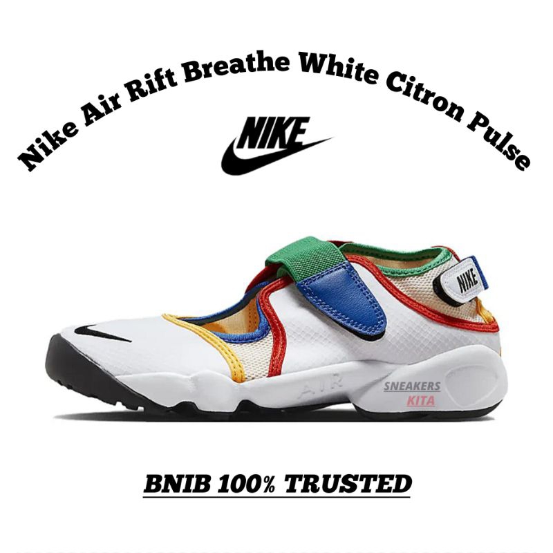 [SANDAL Shoes] Nike Air Rift Breathe White Citron Pulse FB8864-112 ของแท้ 100%