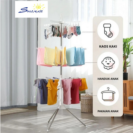 ~medanserbaunik~ FOLDING TOWER CLOTHING RACK