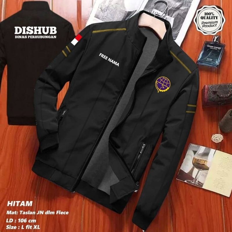 DISHUB JACKET ฟรีชื่อของ TRANSPORTATION SERVICE OUTDOOR WATERPROOF LATEST SCREEN PRINTING