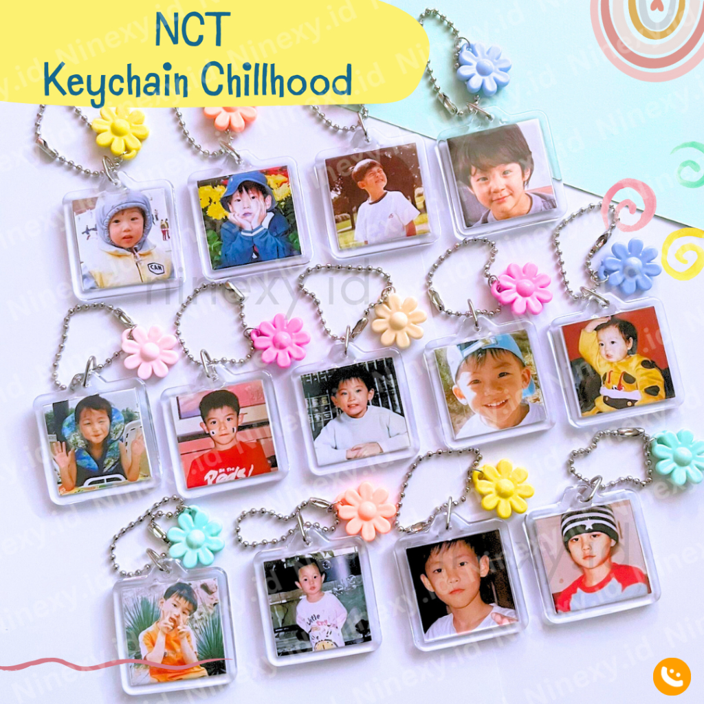 GANTUNGAN NCT Keyring Chillhood baby / nct dream พวงกุญแจ nct 127 พวงกุญแจ kpop แบบกําหนดเอง