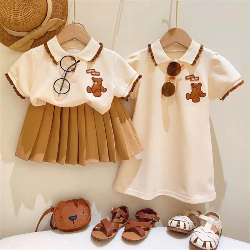 [Mr.Gabor] ชุดโปโล Girls BEAR / Children& 39;s Polo Dress / WAWA BEAR