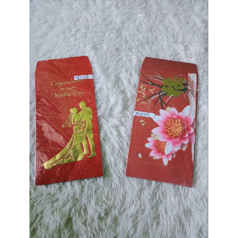 MERAH LONG TICK RED FU ANGPAO - ตรุษจีน - ANGPAO 3D WEDDING ANGPAO / 3D WEDDING ANGPAO