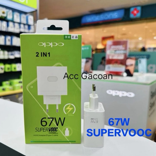 OPPO 65W & 67W SUPERVOOC OPPO Reno 5 6 7 8T 9 10 11 5G A78 A79 Original Type C Charger