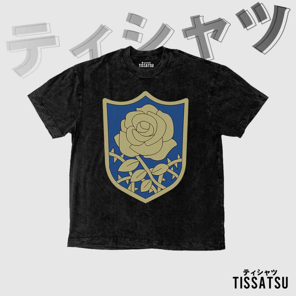 เสื้อยืด พิมพ์ลายโลโก้ Tissatsu Kaos Black Clover Blue Rose โอเวอร์ไซซ์ โอเวอร์ไซซ์ สําหรับผู้ชาย ไซซ์ BC-4