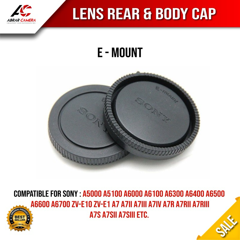 Body ฝาครอบด้านหลังและเลนส์ Sony E Mount A5000 A5100 A6000 A6100 A6300 A6500 A6400 A7 A7ii A7ii A7iv