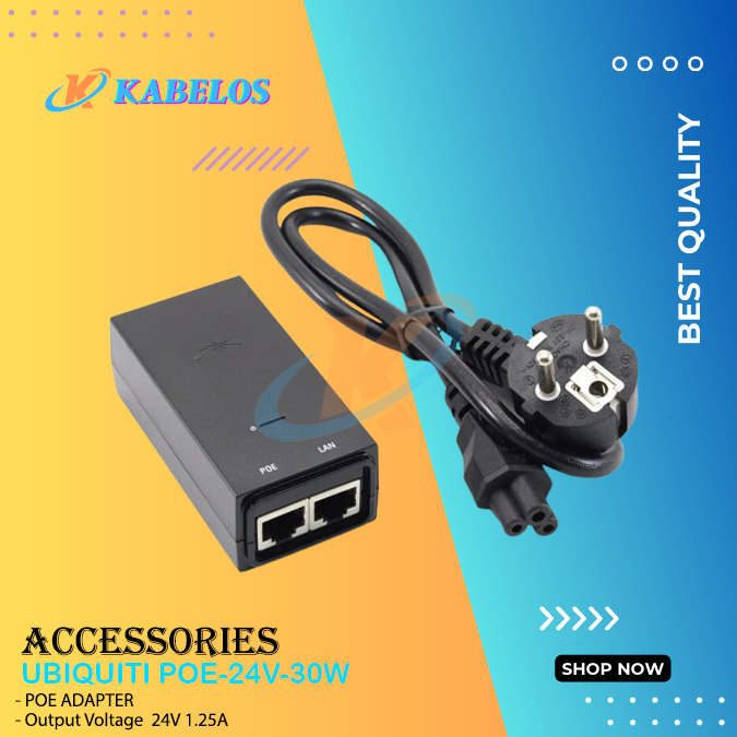 Ubiquiti POE-24V-30W PoE Adaptor 24V 1.25A