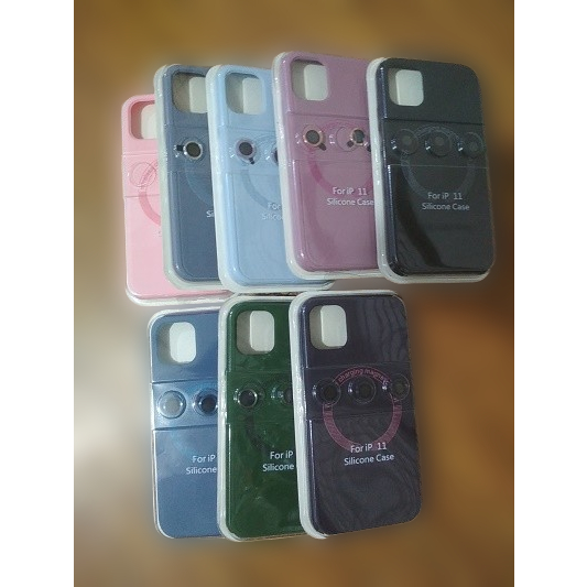 SILICONE SC SOFTCASE MAGSAFE กล้องวงแหวน IPHONE