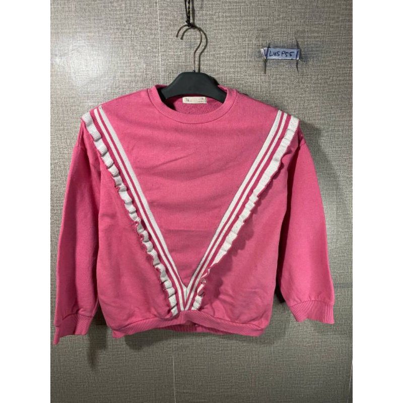 Girls CREWNECK SWETER แบรนด์ TE สีชมพู ไซส์ 10 อายุ 12-14 ปี