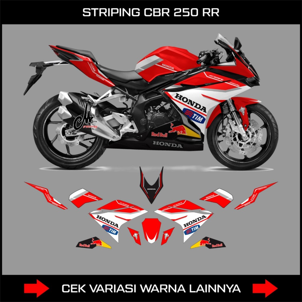 สติกเกอร์กราฟฟิค Cbr250rr Ducati Sticker Striping Honda Cbr 250 Rr Lis Variation มีสินค้า Cbr 250rr