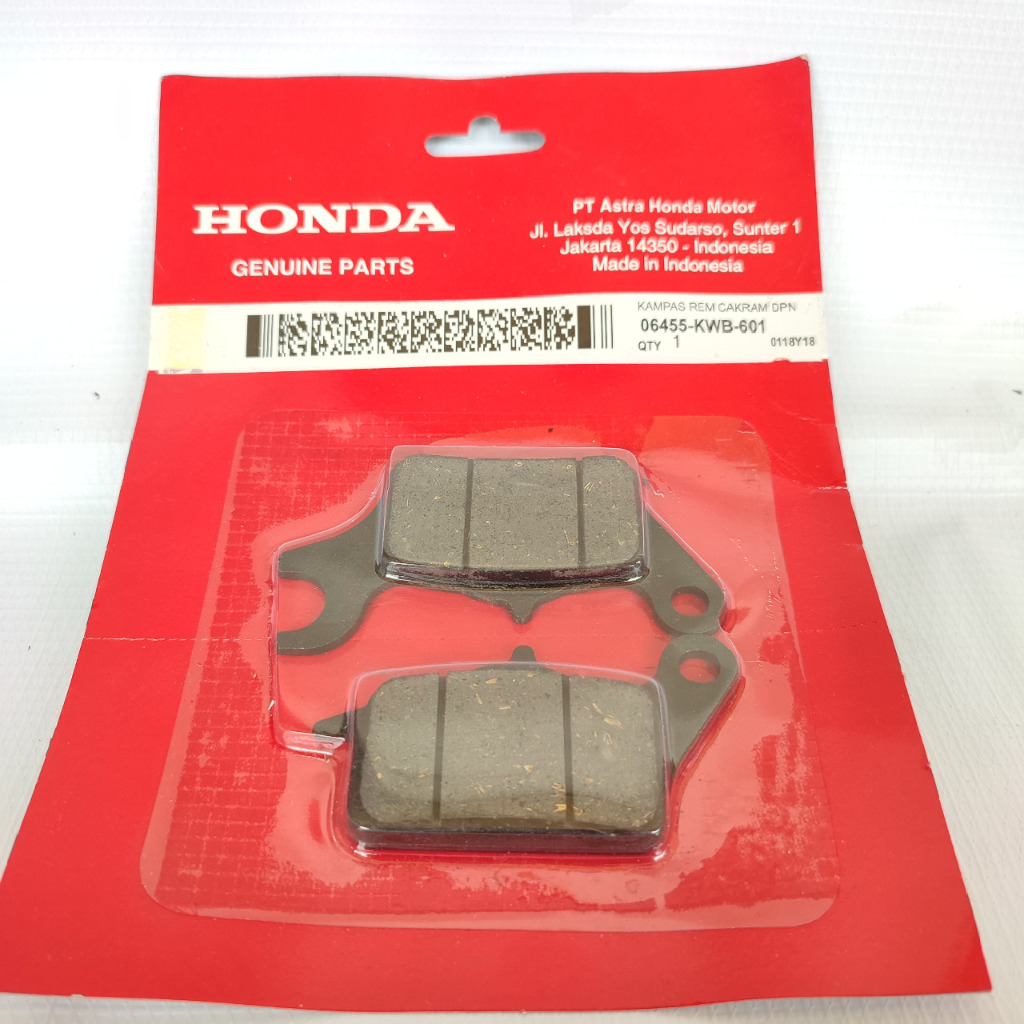 ผ้าเบรกหน้าสําหรับ HONDA BLADE REVO 06455-KWB-601