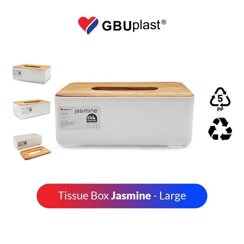 ที่ใส่ทิชชู่ Jasmine L GBU | กล่องเก็บทิชชู่ฝาไม้