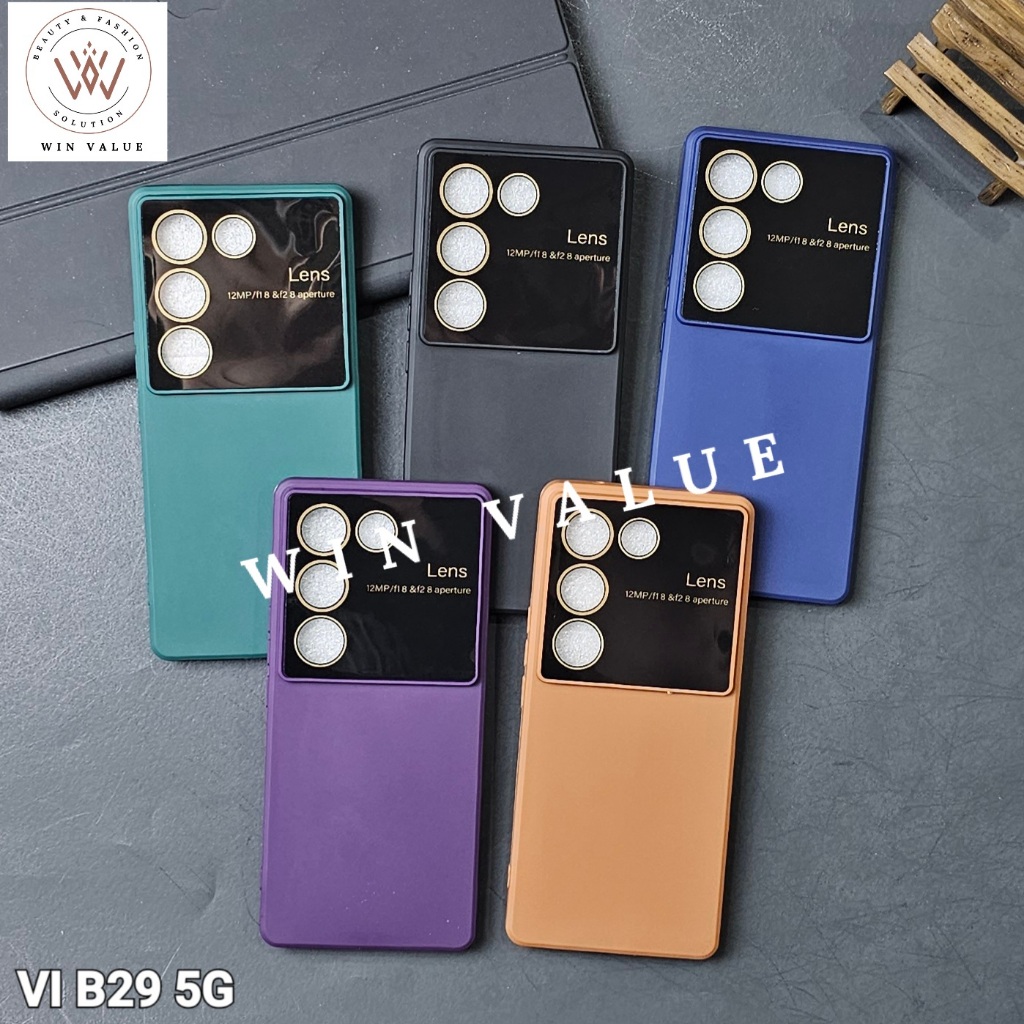 ใหม่! Vivo V29 5G Vivo V29E เคส Macaron กล้องเลนส์ใหญ่ Softcase Vivo V29 5G Vivo V29E